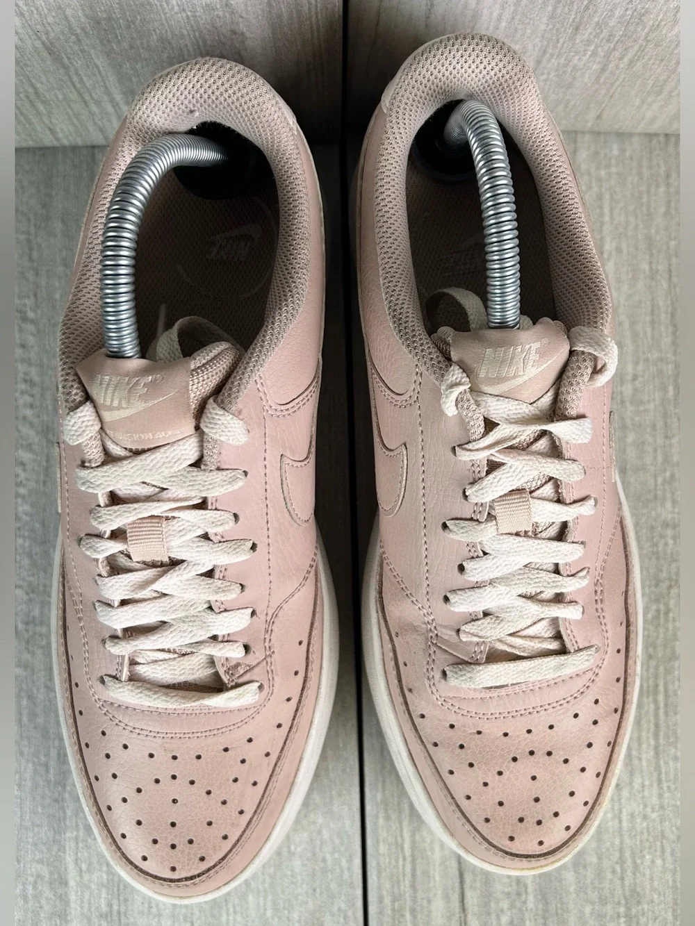 Nike Court Vision Alta LTR Soft Pink Chunky Platform Sneaker Women’s Size 9.5
